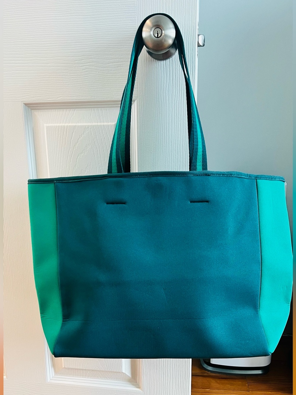 Summer salt beach bag green